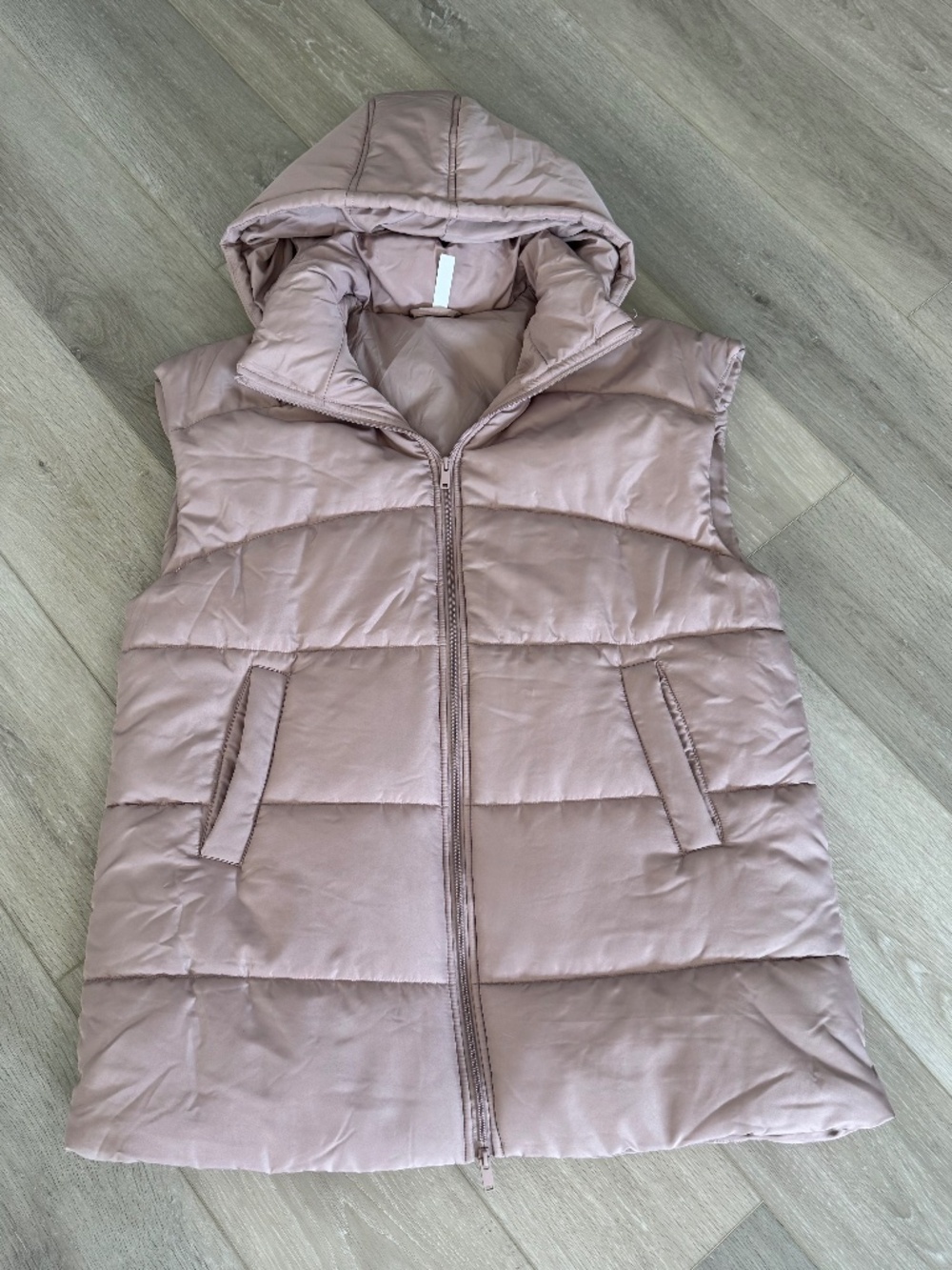 Z by Zella Hooded Long Quilted Vest Size L (12-14)